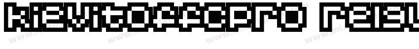 kievitoffcpro relgular字体转换